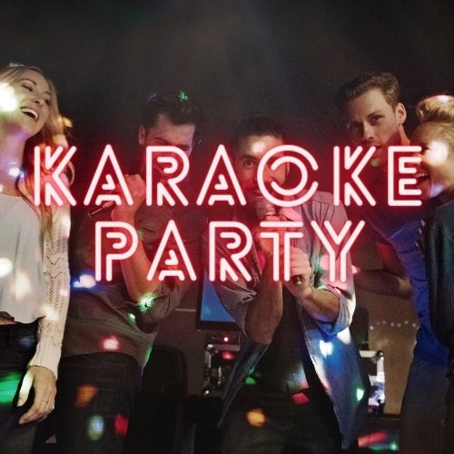 Poster for Karaoke Party event.