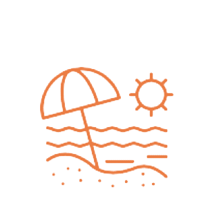 Beach icon.