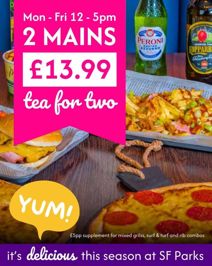 tea for two food offer