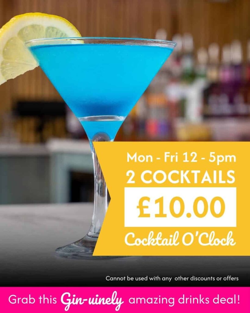 cocktails food offer