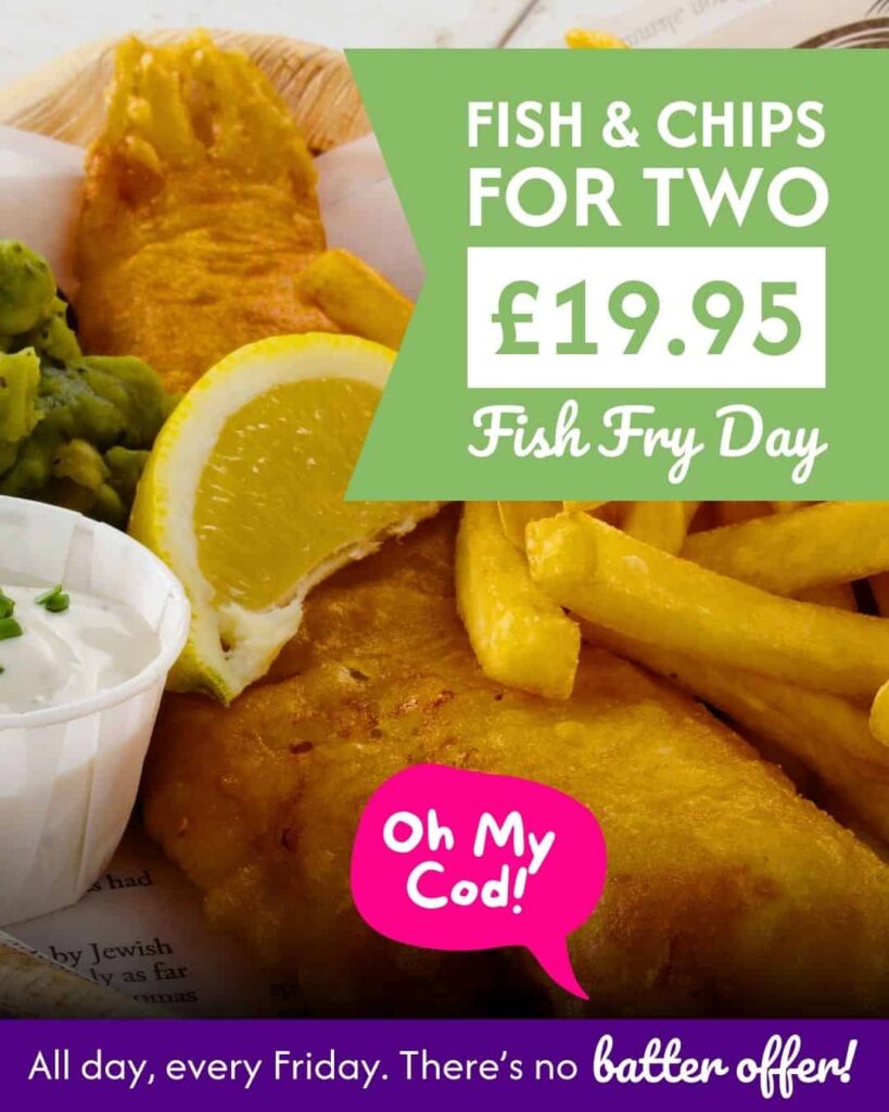 Fish and chips food offer