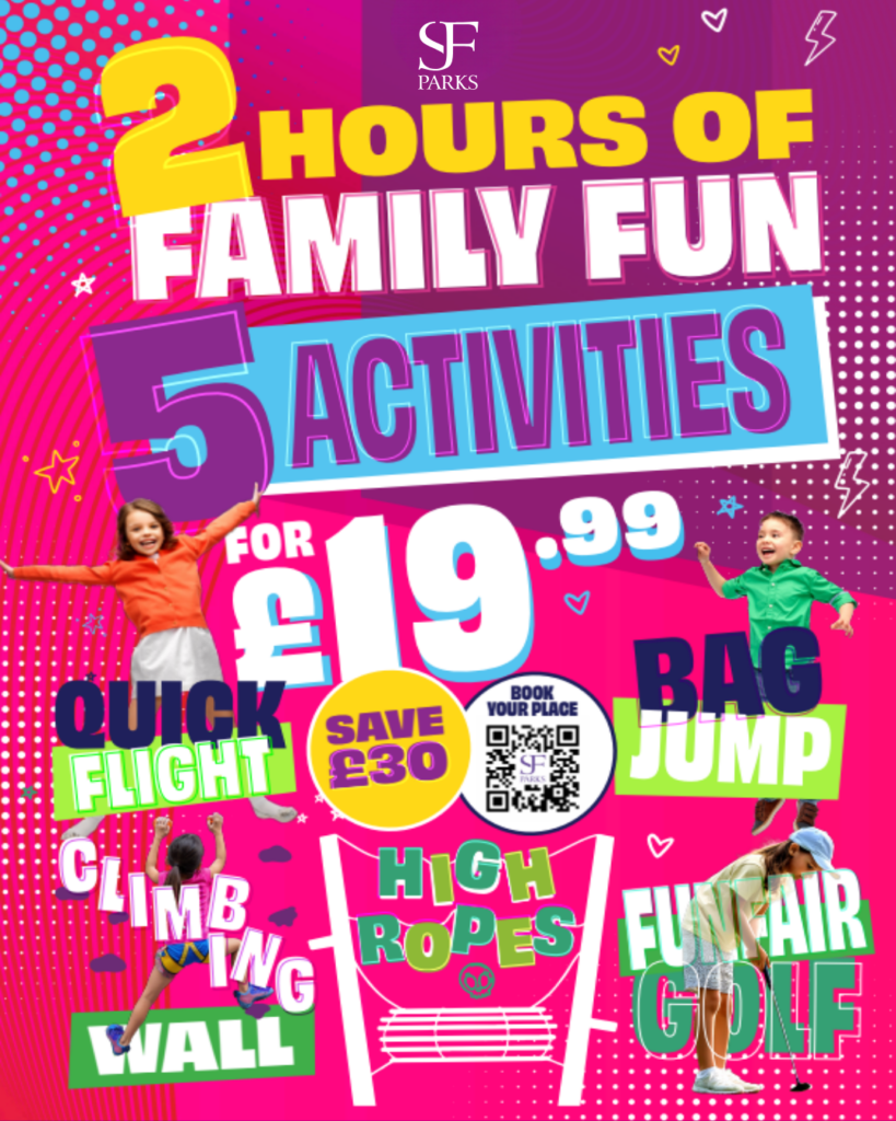 2 hours of family fun for £19.99